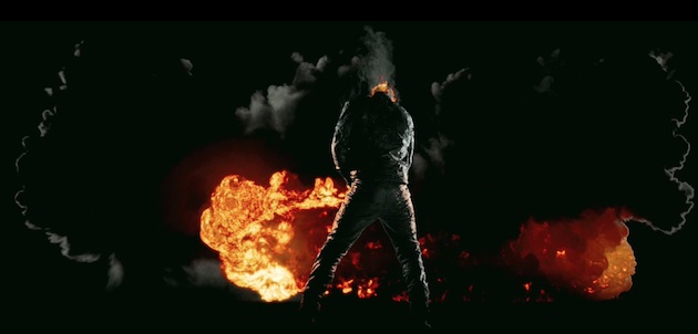 Peeing fire